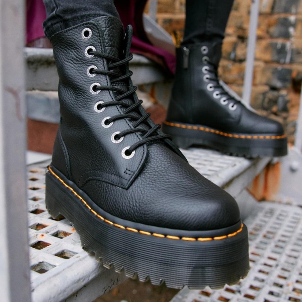 Dr. Marten’s JADON III PISA LEATHER PLATFORM BOOTS